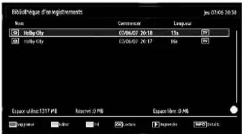 SABA SVD2630 - Bibliothèque des enregistements - 1