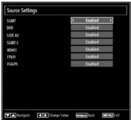 SABA SVD2630 - Configuring Source Settings - 1