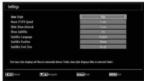 SABA SVD2630 - Media Browser Settings - 1