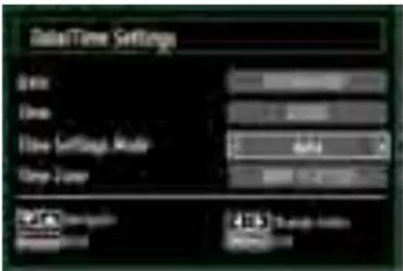 SABA SBV1943H - Configuring Date/Time Settings - 1
