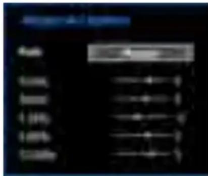 SABA SBV1943H - Éléments du menu Réglages sonores - 1