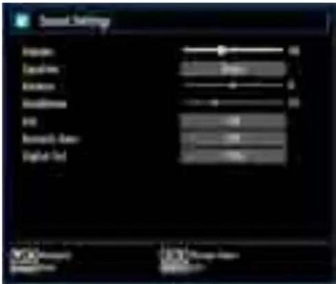 SABA SBV1943H - Configuring Sound Settings - 1