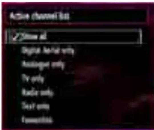 SABA SBV1943H - Managing Stations: Sorting Channel List - 1