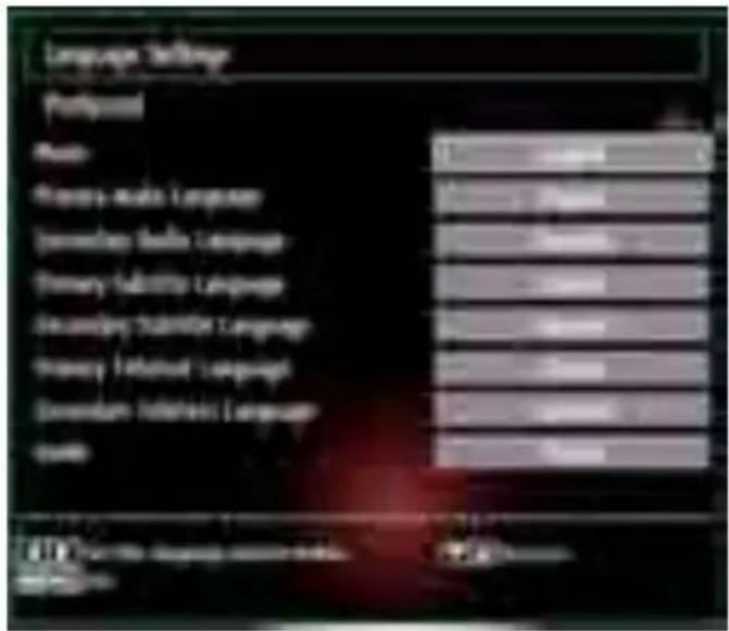 SABA SBV1943H - Language Settings - 1