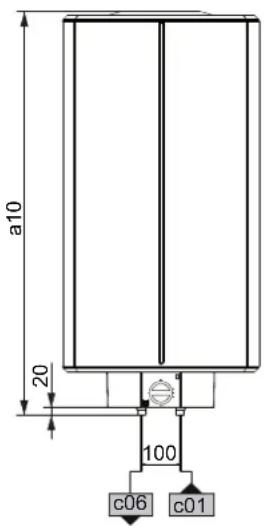 STIEBEL ELTRON HFAZ 100 - Afrometingen en aansluitingen - 3
