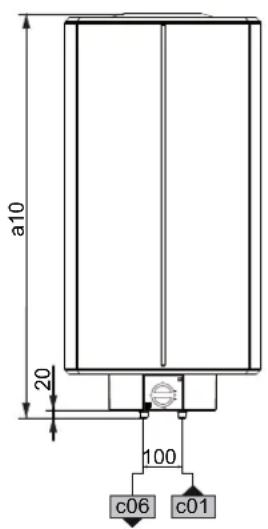 STIEBEL ELTRON HFAZ 100 - Maße und Anschlüsse - 3