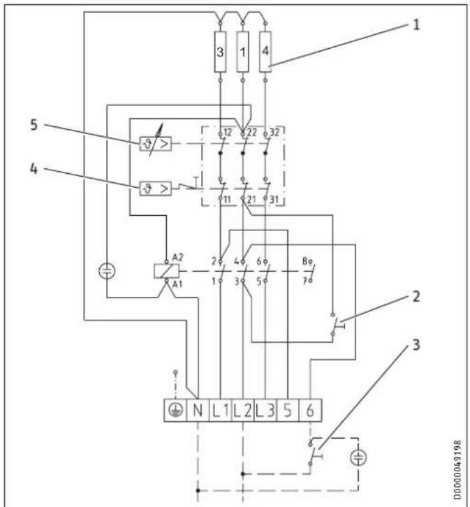 STIEBEL ELTRON HFAZ 100 - Schéma des connexions électriques et raccordements - 1
