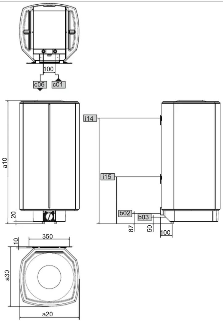 STIEBEL ELTRON SH 80 S - Pa3mepbI n coeMHHeHnA - 1