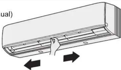 PANASONIC S45MK1E5A - Direção do fluxo de ar vertical recomendada - 1