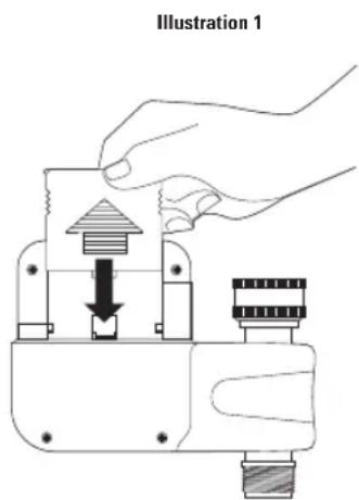 ORBIT SunMate 27155 - Installation des piles - 1