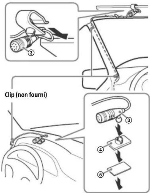 SONY XAVAX5550D - Installation du microphone - 1