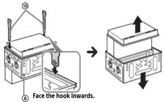 Face the hook inwards.