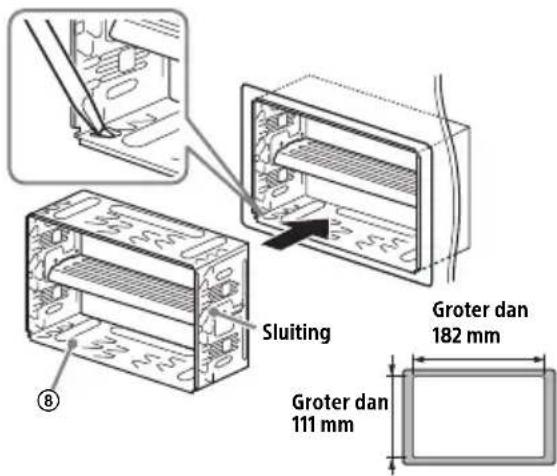 SONY XAVAX5550D - Het toestel in het dashboard monteren - 1
