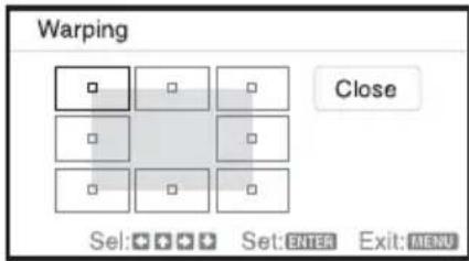 SONY VPLCX275 - Correcting deflection ①-The right/left edges of the image - 1