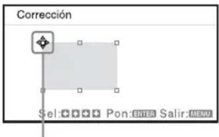 SONY VPLCX275 - Las esquinas de laImagen que se van a corregir - 1