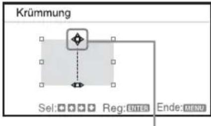 SONY VPLCX275 - Korrektur der Abweichung ②-Die obere/untere Kante des Bildes - 2