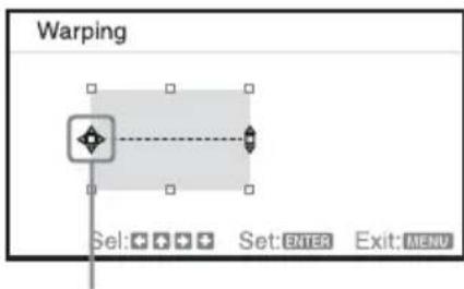 SONY VPLCX275 - Correcting deflection ①-The right/left edges of the image - 2