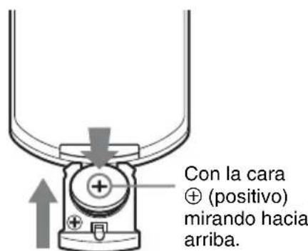 SONY VPLCX275 - Instalación de las pilas - 2