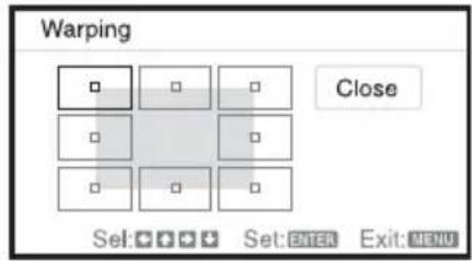SONY VPLCX275 - Correcting deflection ②-The top/bottom edges of the image - 1