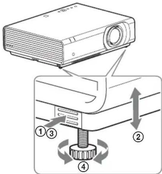SONY VPLCX275 - 如何改变角度 - 1