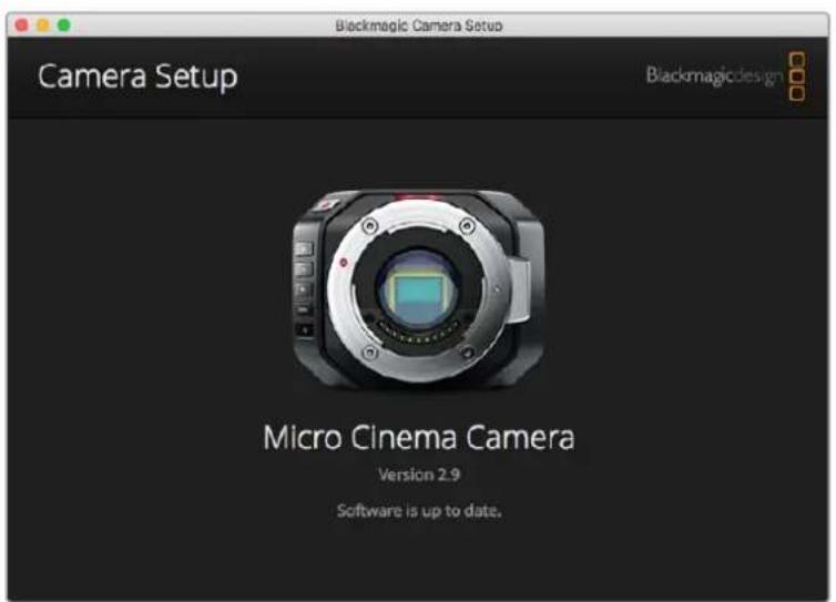 Blackmagic Design Micro Cinema Camera - Blackmagic Camera Setup 소프트웨어 - 1