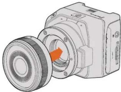 Blackmagic Design Micro Cinema Camera - To attach a lens: - 3