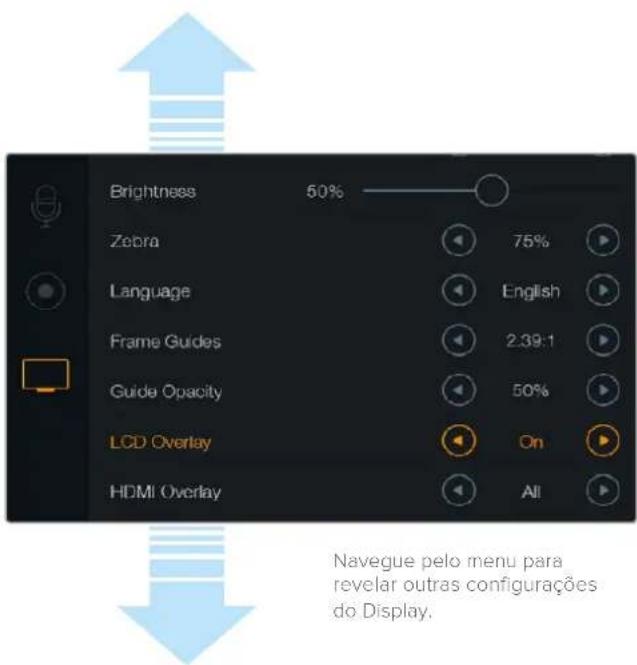 Blackmagic Design Micro Cinema Camera - Sobreposições no LCD - 1