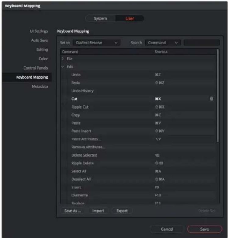 Blackmagic Design Micro Cinema Camera - Mapear Atalhos de Teclado - 1