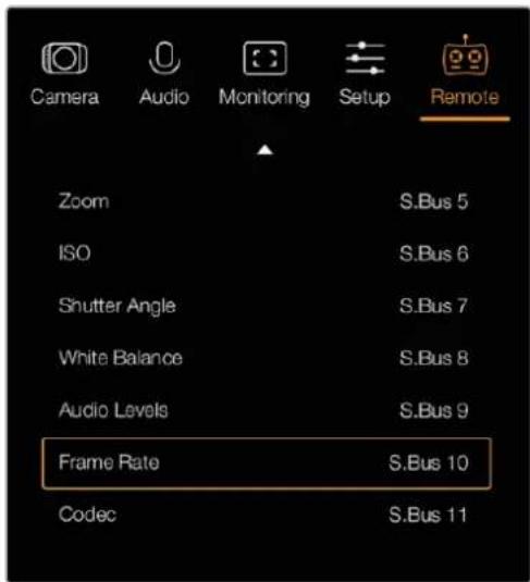 Blackmagic Design Micro Cinema Camera - Remote Settings - 1