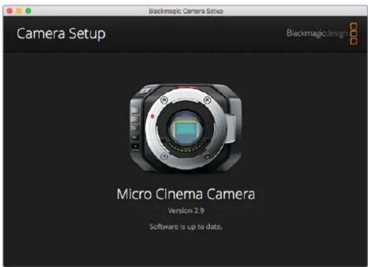 Blackmagic Design Micro Cinema Camera - Blackmagic Camera Setup软件 - 1