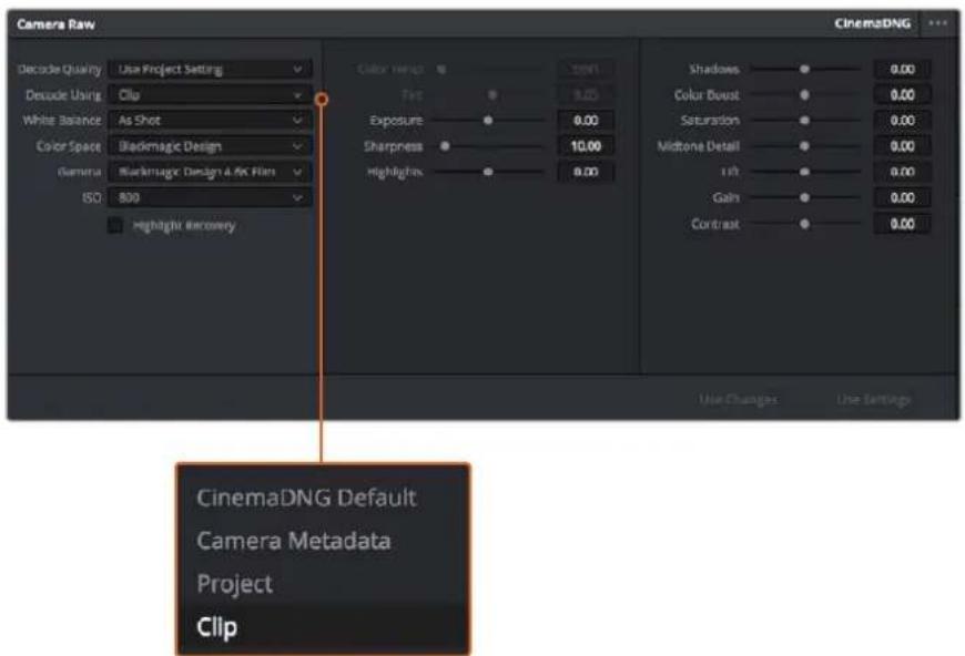 Blackmagic Design Micro Cinema Camera - 클럽 하나하나를 기반으로RAW 설정을 개별적으로 조정하는 방법 - 1
