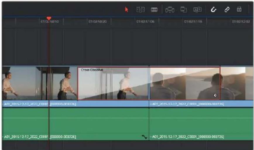 Blackmagic Design Micro Cinema Camera - Pour ajouter un fondu enchaîné entre deux clips : - 1
