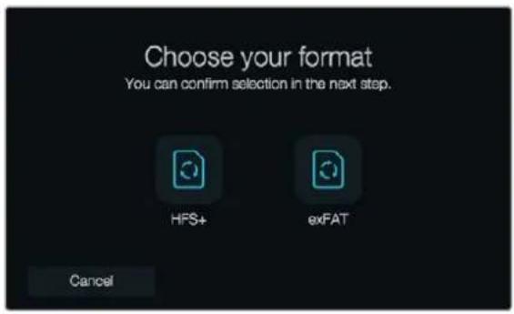 Blackmagic Design Micro Cinema Camera - Préparer un support à l'enregistrement - 1