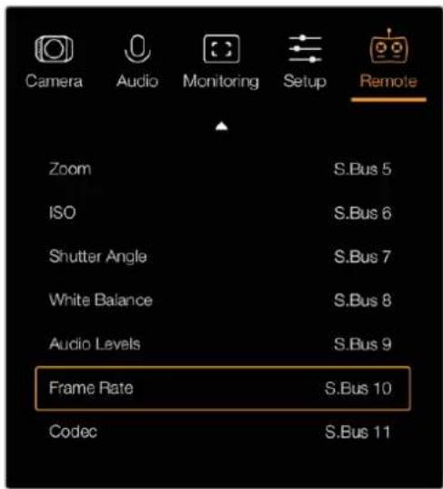 Blackmagic Design Micro Cinema Camera - Uzaktan Kontrol Ayarları (Remote Settings) - 1