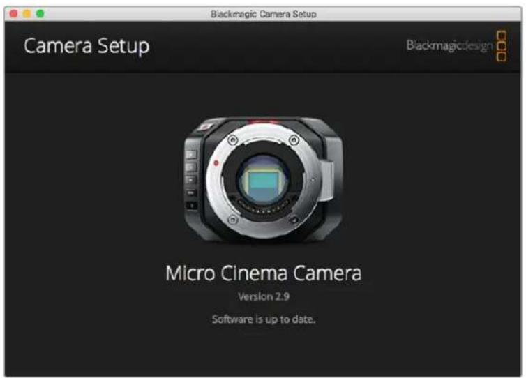 Blackmagic Design Micro Cinema Camera - Blackmagic Camera Setup ソフトウェア - 1
