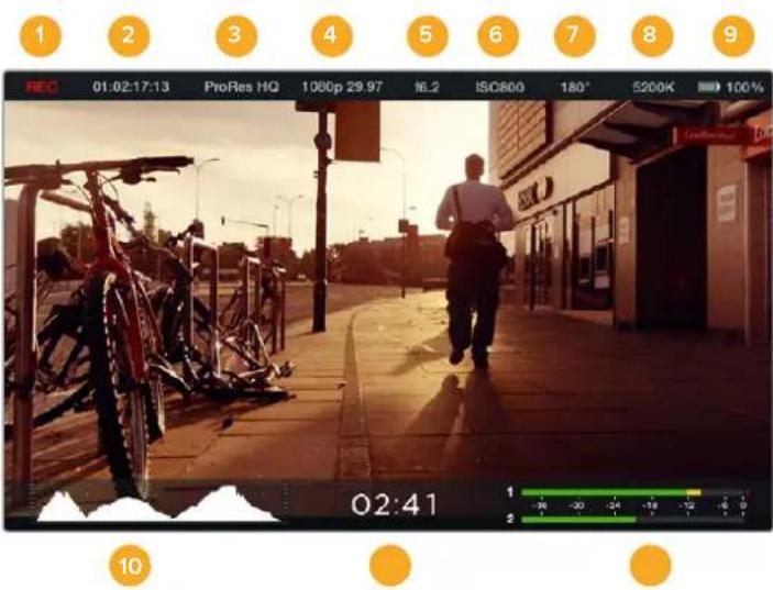 Blackmagic Design Micro Cinema Camera - Audiopegelmeter - 1