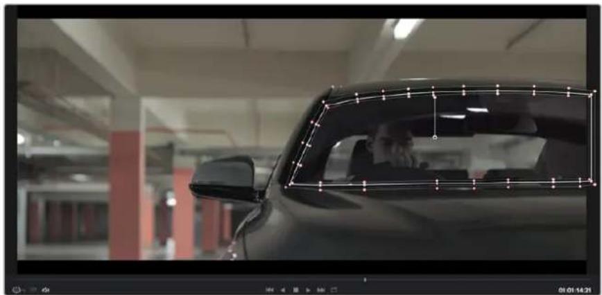 Blackmagic Design Micro Cinema Camera - 如何在片段上添加Power Window: - 1