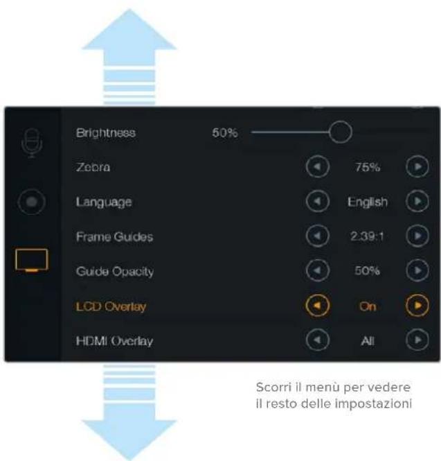 Blackmagic Design Micro Cinema Camera - Overlay su display LCD - 1