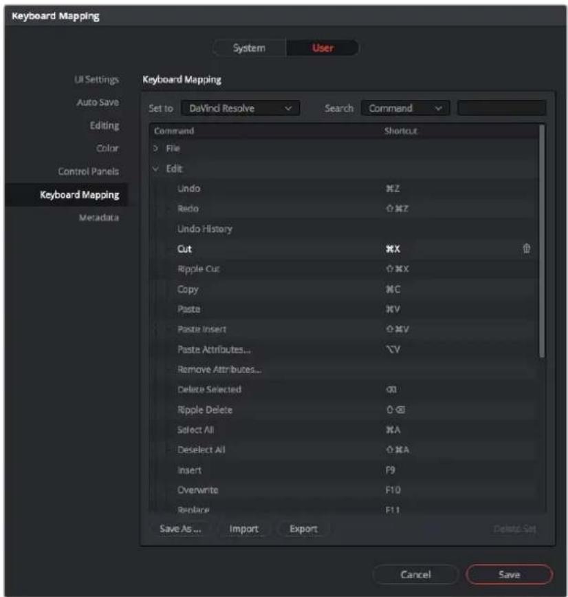 Blackmagic Design Micro Cinema Camera - Mapping Keyboard Shortcuts - 1