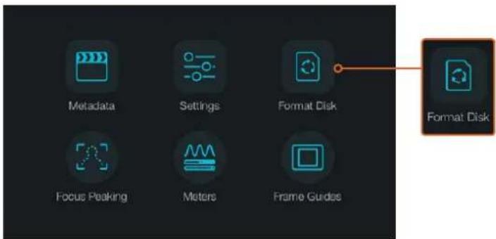 Blackmagic Design Micro Cinema Camera - Подготовка накопителя к записи - 1