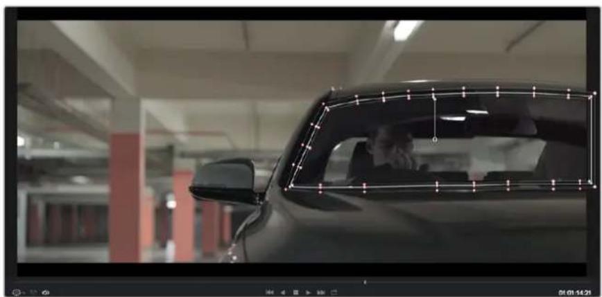 Blackmagic Design Micro Cinema Camera - 다음과 같이 클립에 파워 원도우를 추가하세요 - 1