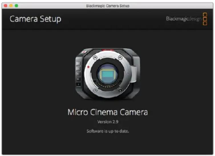 Blackmagic Design Micro Cinema Camera - Blackmagic Camera Setup Software - 1