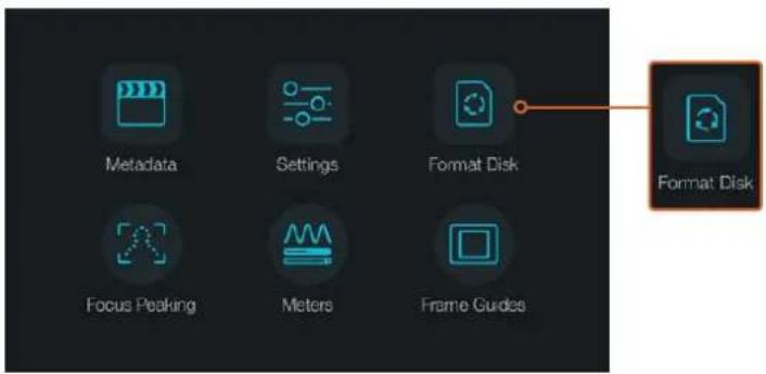 Blackmagic Design Micro Cinema Camera - Vorbereiten von Datenträgern für die Aufnahme - 1