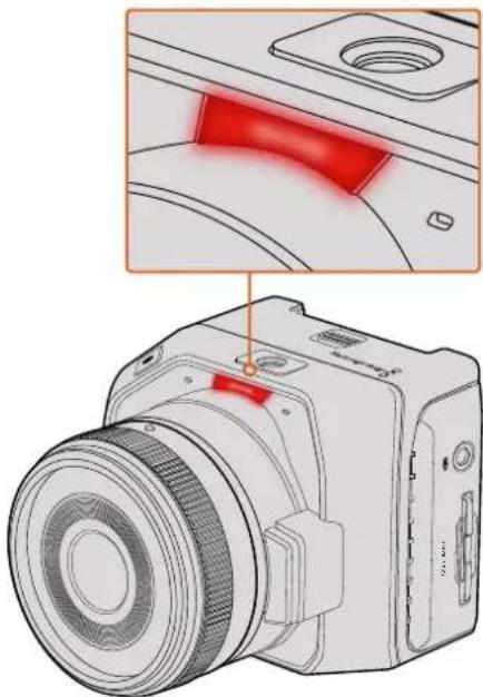 Blackmagic Design Micro Cinema Camera - La spia tally di Blackmagic Micro Cinema Camera - 1