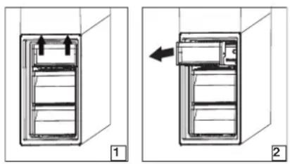 WHIRLPOOL W5 721E W 2 - Estrazione dei cassetti del congelatore - 1