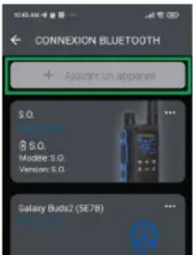 MOTOROLA Talkabout T800 - Connexion d'un casque Bluetooth à la radio - 2