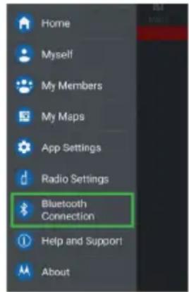 MOTOROLA Talkabout T800 - Connecting to the Talkabout Application through Bluetooth - 3