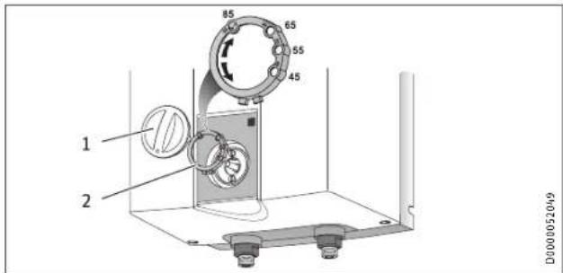 STIEBEL ELTRON UFP 5 h - Réglage de la limitation de température - 1