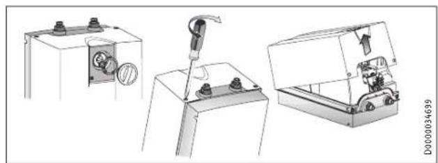 STIEBEL ELTRON UFP 5 h - Opening the appliance - 1