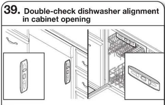 KITCHENAID KDPM804KPS - SECURE DISHWASHER IN CABINET OPENING - 1